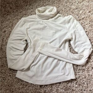 Elegant White Turtleneck Sweater